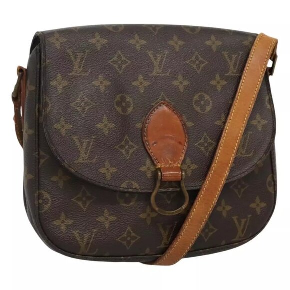 LOUIS VUITTON Monogram Saint Cloud GM Shoulder Bag M51242 LV Auth BA382 - Picture 1 of 16